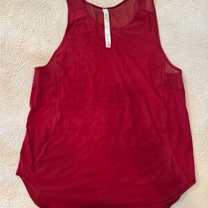 Lululemon Athletica Red Tank Top